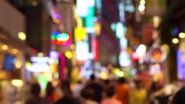 Blur Shot Ünlü Kore Dongdaemun Alışveriş Alanı