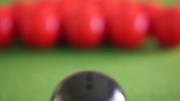Snooker Balls Abstract Concept Target — Stock Video