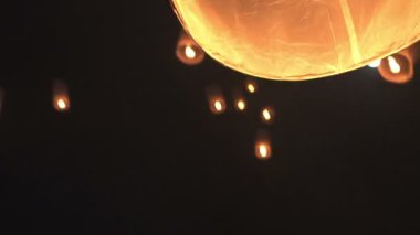 Chiang Mai fenerler loi krathong festivali, Tayland