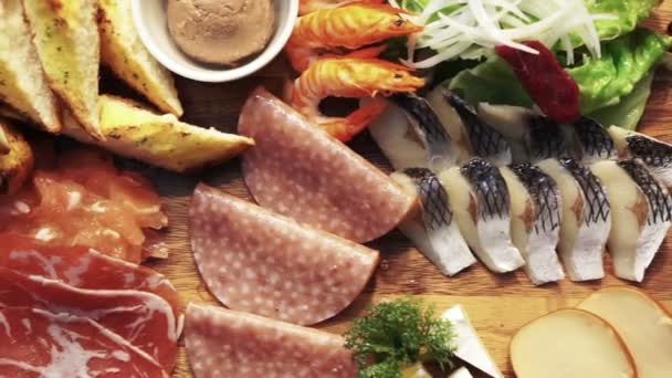 日本の人工食品レストランディスプレイ — ストック動画