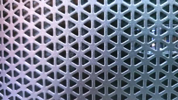 Metálico Futurista Geométrica Moderna Textura Fundo Tecnologia Parte Perspectiva Padrão — Vídeo de Stock