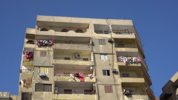 Normaal Aprtment Gebouw Caïro Egypte Unfinish Zoek Huis Landgoed — Stockvideo