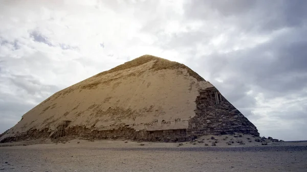 Pyramide Courbée Egypte Saqqara Histoire Étape Pour Apprendre Comment Pyramide — Photo