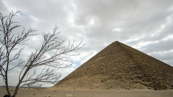 Rode Piramide Saqqara Complex Van Egypte Mijlpaal Van Vroege Piramide — Stockfoto