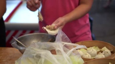 Xiao uzun boa çorbası hamur köfteleri Çin Dim Sum