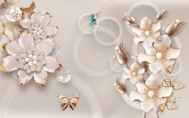 3d Yüksek Dekorasyon Arka Plan Duvar Kağıdı