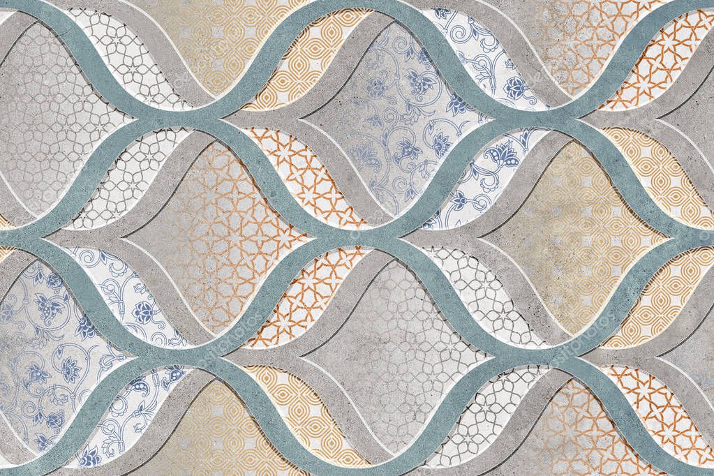 Elegance Ceramic Wall Tile Design For Bathroom and kitchen