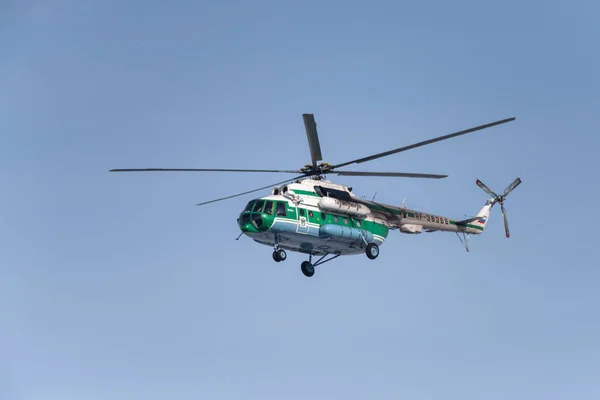 Novossibirsk Russie Février 2018 Hélicoptère Mil 8Mtv Hip 38366 Dans — Photo
