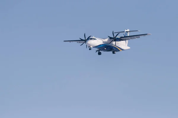 Novosibirsk Rusia Febrero 2018 Atr 500 Bkp Nordstar Airlines Antes — Foto de Stock