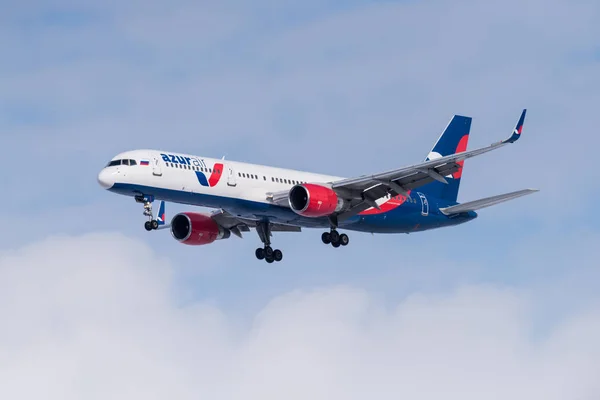 Novosibirsk Rusia Marzo 2018 Boeing 757 231 Bpb Azur Air — Foto de Stock