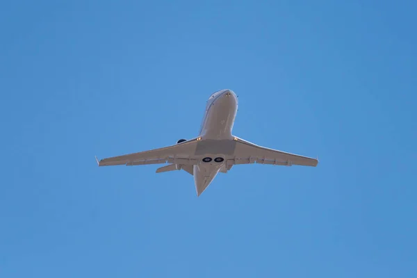 Novosibirsk Rusko Dubna 2018 Bombardier 600 2B16 Challenger 604 Arkasair — Stock fotografie