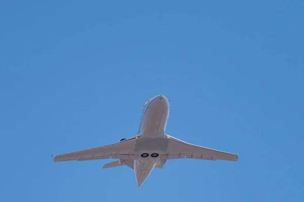 Novosibirsk Rusko Dubna 2018 Bombardier 600 2B16 Challenger 604 Arkasair — Stock fotografie