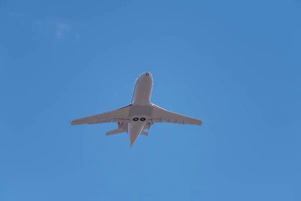 Novosibirsk Rusko Dubna 2018 Bombardier 600 2B16 Challenger 604 Arkasair — Stock fotografie