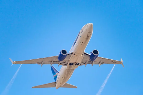 Νοβοσιμπίρσκ Ρωσία Απριλίου 2018 Boeing 737 86N Biz Yakutia Αεροπορικές — Φωτογραφία Αρχείου