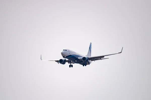 Νοβοσιμπίρσκ Ρωσία Μαΐου 2018 Boeing 737 Bdw Nordstar Προσεγγίζει Για — Φωτογραφία Αρχείου