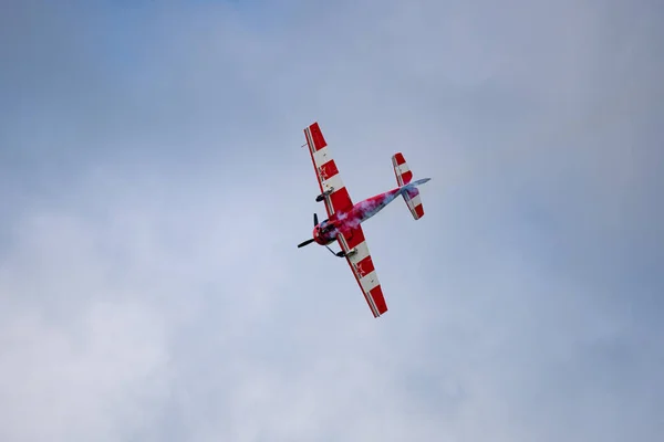 Nowosibirsk Russland August 2018 Barcas Kunstflugteam Macht Kunstflug Auf Dem — Stockfoto