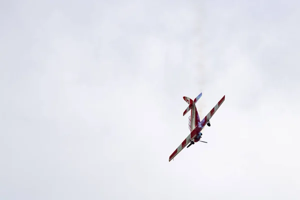 Novosibirsk Ryssland Augusti 2018 Barca Aerobatic Team Utför Konstflygning Mochishche — Stockfoto