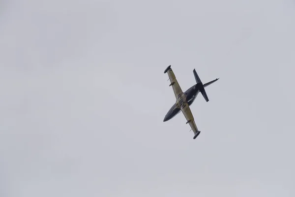 Nowosibirsk Russland August 2018 Kunstflugteam Russ Auf Flugzeug Albatross Führt — Stockfoto