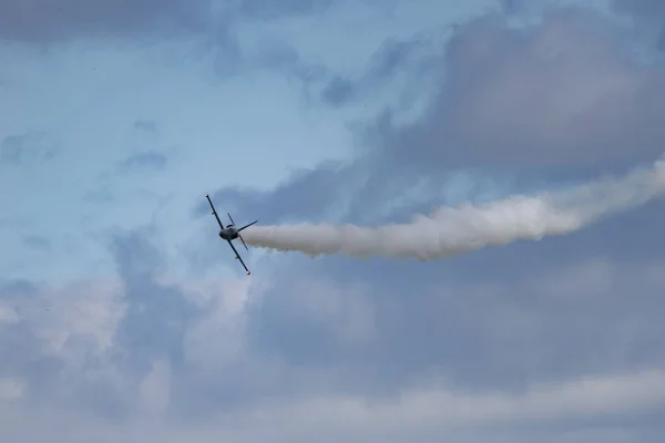 Novosibirsk Ryssland Augusti 2018 Aerobatic Team Russ Flygplan Albatross Utför — Stockfoto