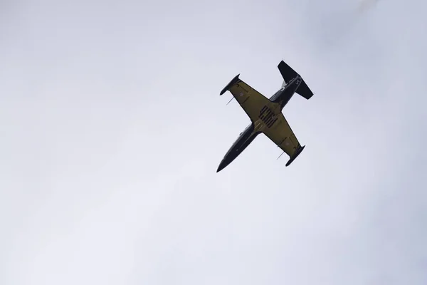 Nowosibirsk Russland August 2018 Kunstflugteam Russ Auf Flugzeug Albatross Führt — Stockfoto