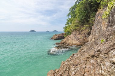 Lonely Beach, Koh Chang Adası'nın çevresi. Tayland.