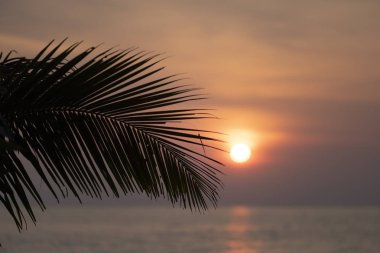 Koh Chang adasında güzel gün batımı.