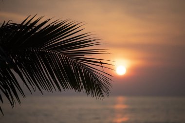 Koh Chang adasında güzel gün batımı.