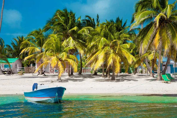 Dominicaanse Republiek Saona Island Mano Juan Beach Het Vissersdorp — Stockfoto