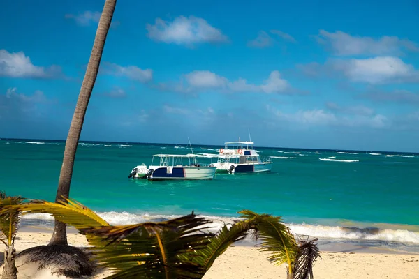 Dominikanische Republik Punta Cana Insel Saona Strand Mano Juan Fischerdorf — Stockfoto