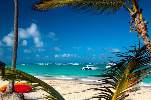Dominikanische Republik Punta Cana Insel Saona Strand Mano Juan Fischerdorf — Stockfoto