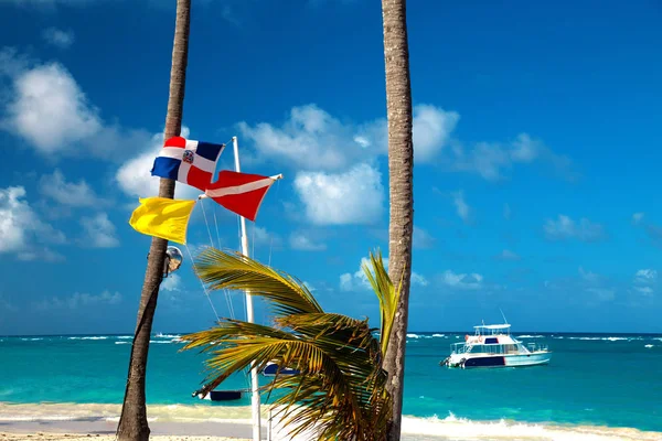 Dominikanische Republik Punta Cana Insel Saona Strand Mano Juan Fischerdorf — Stockfoto