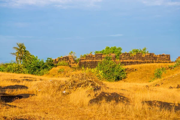 Sightseeing Goa Region Traveling India Ruins Ancient Palace — Stock Photo, Image