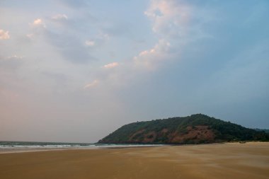  Goa, Hindistan 'ın doğal deniz manzarası ve kıyı şeridi