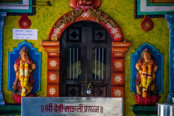 Hindutempel Dschungel Von Maharashtra Indien Übersetzung Ist Tempel Des Herrn — Stockfoto