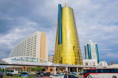 Gündüz Astana şehrinden geçerek, Kazakistan  