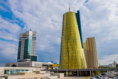 Gündüz Astana şehrinden geçerek, Kazakistan  
