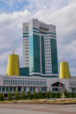 Gündüz Astana şehrinden geçerek, Kazakistan  