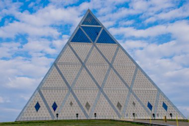 Gündüz Astana şehrinden geçerek, Kazakistan  