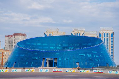 Gündüz Astana şehrinden geçerek, Kazakistan  