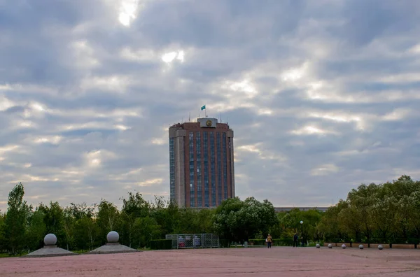 Viajando Por Ciudad Astana Durante Sus Vacaciones Kazajstán — Foto de Stock