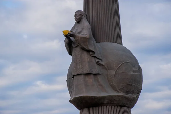 Viaggiando Astana Città Durante Vacanze Kazakistan — Foto Stock