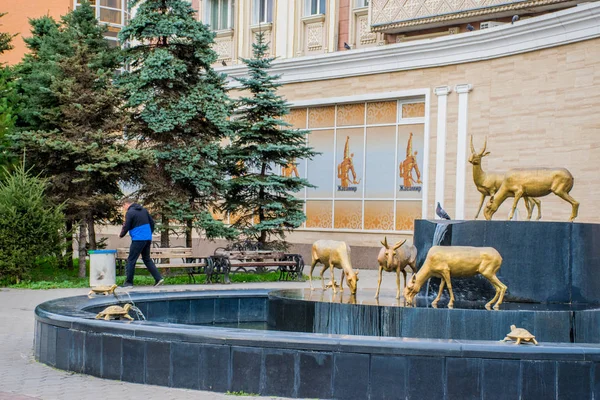Reizen Door Astana Stad Tijdens Vakantie Kazachstan — Stockfoto