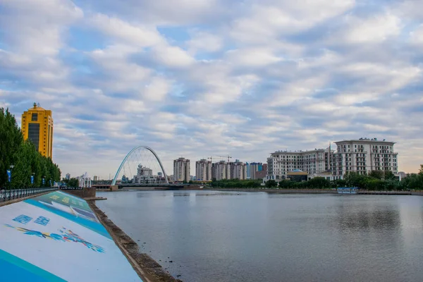 Viajando Por Ciudad Astana Durante Sus Vacaciones Kazajstán —  Fotos de Stock