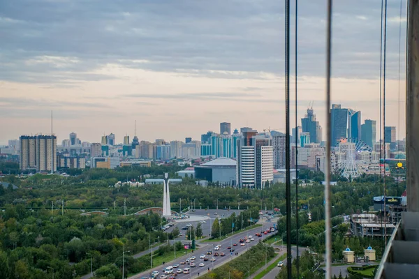 Viajando Por Ciudad Astana Durante Sus Vacaciones Kazajstán — Foto de Stock