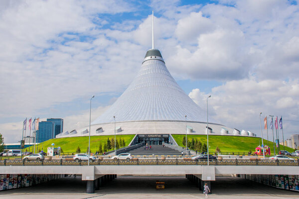 Traveling by Astana city during vacation, Kazakstan   