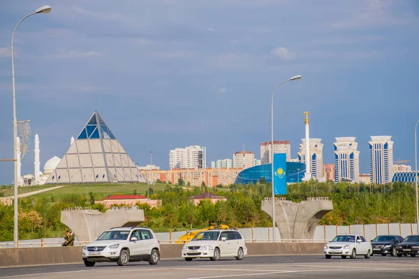 Reizen Overdag Door Astana Stad Kazachstan — Stockfoto