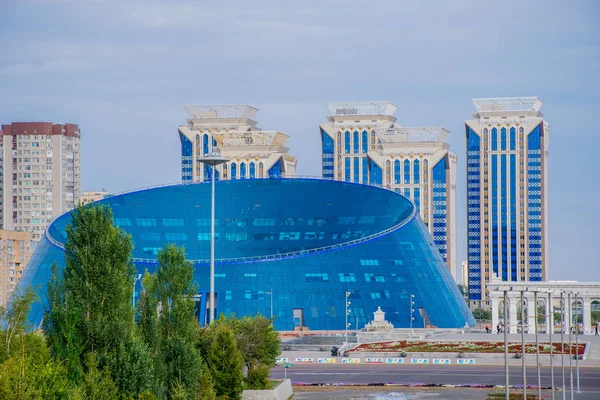 Podróżujący Mieście Astana Dzień Kazachstan — Zdjęcie stockowe