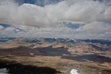 Kaşgar şehri yakınlarındaki Çin Pamir dağları. Orta Asya'da aktif yaşam, tırmanma, yürüyüş ve trekking için en iyi yer.