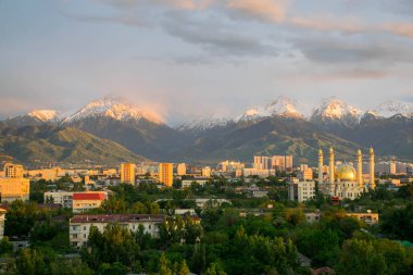 Havadan görünüm, Almatı, Qazaqstan, Kazakistan
