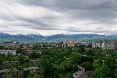 Havadan görünüm, Almatı, Qazaqstan, Kazakistan
